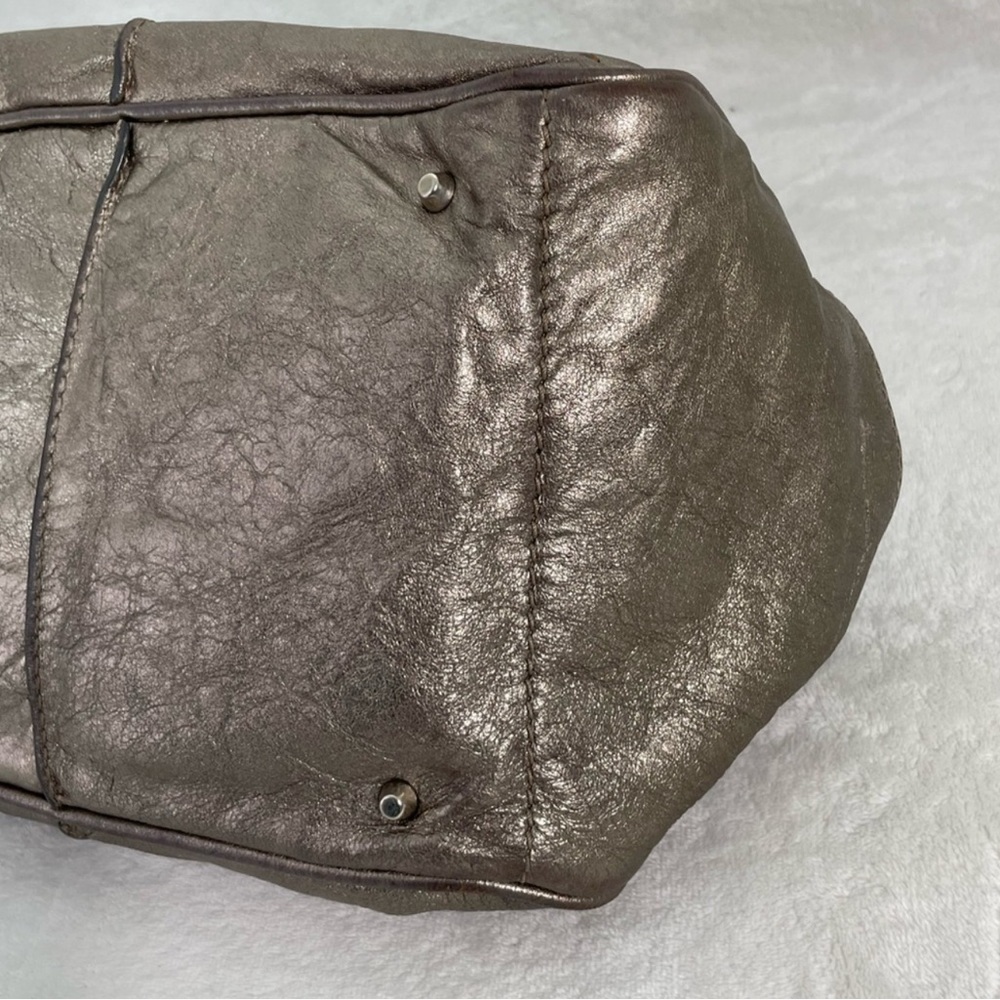 Chloé COA FALL ‘05 Paddington Metallic Taupe Leather-Lock & Key RARE RELEASE - Picture 11 of 16